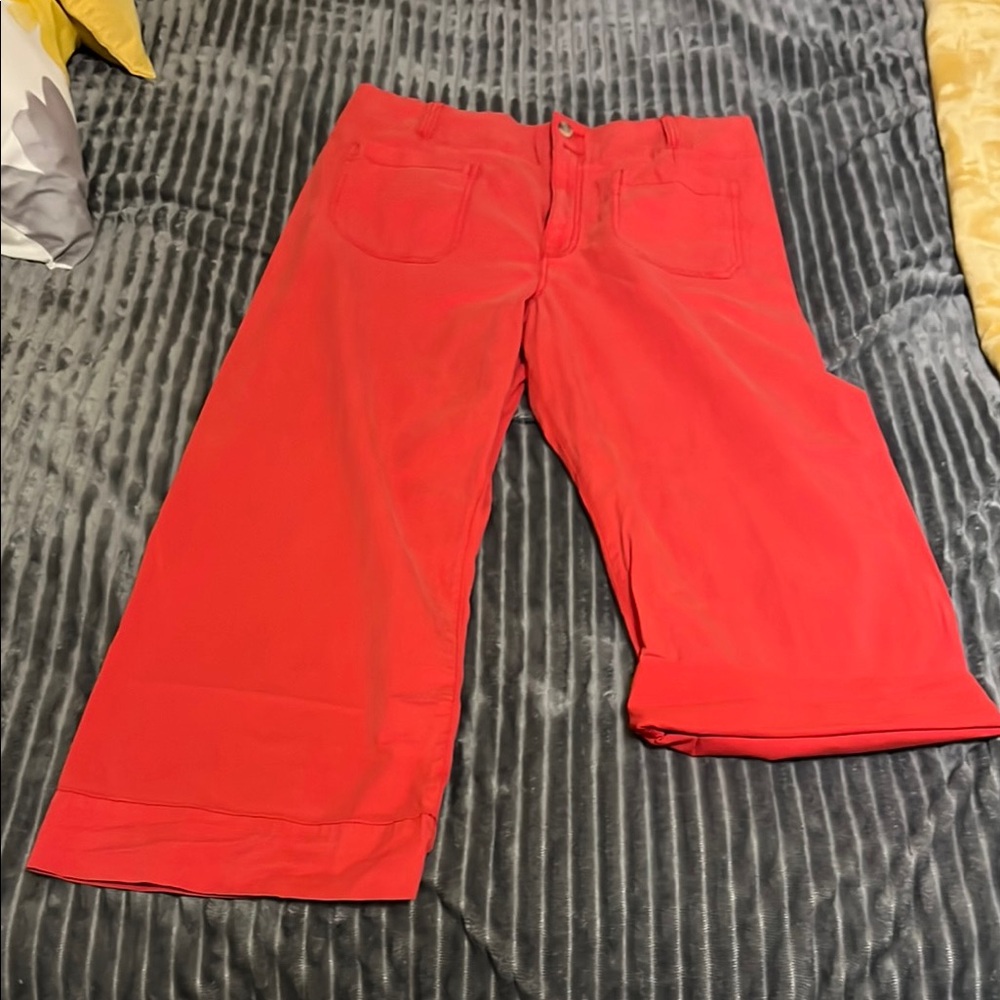 LC Lauren Conrad Red Wide Leg Pants